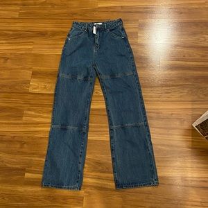 Adika Dark Blue Flare & Wide Leg Jeans